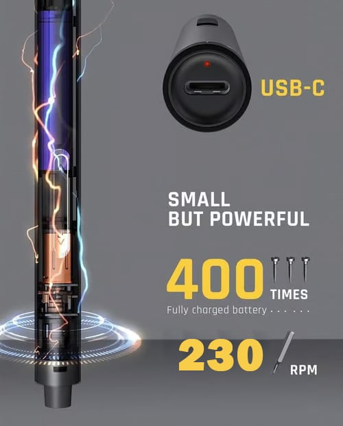 🎁Hot Promotion🔥E1 MAX 3.7V Mini Electric Screwdriver 50-in-1