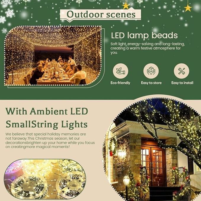 🎁🎄Early Christmas Promotion ⭐ Copper Wire Firecracker Light String
