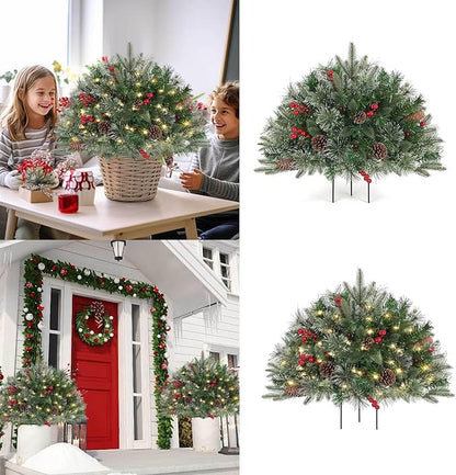 🔥🔥Final 5 Hours: 50% OFF🎄Pre-lit Artificial Christmas Tree Urn Filler💐