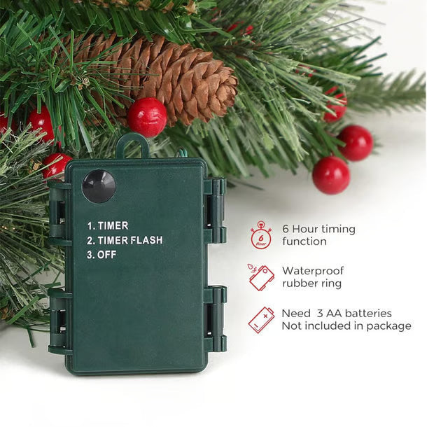 🔥🔥Final 5 Hours: 50% OFF🎄Pre-lit Artificial Christmas Tree Urn Filler💐